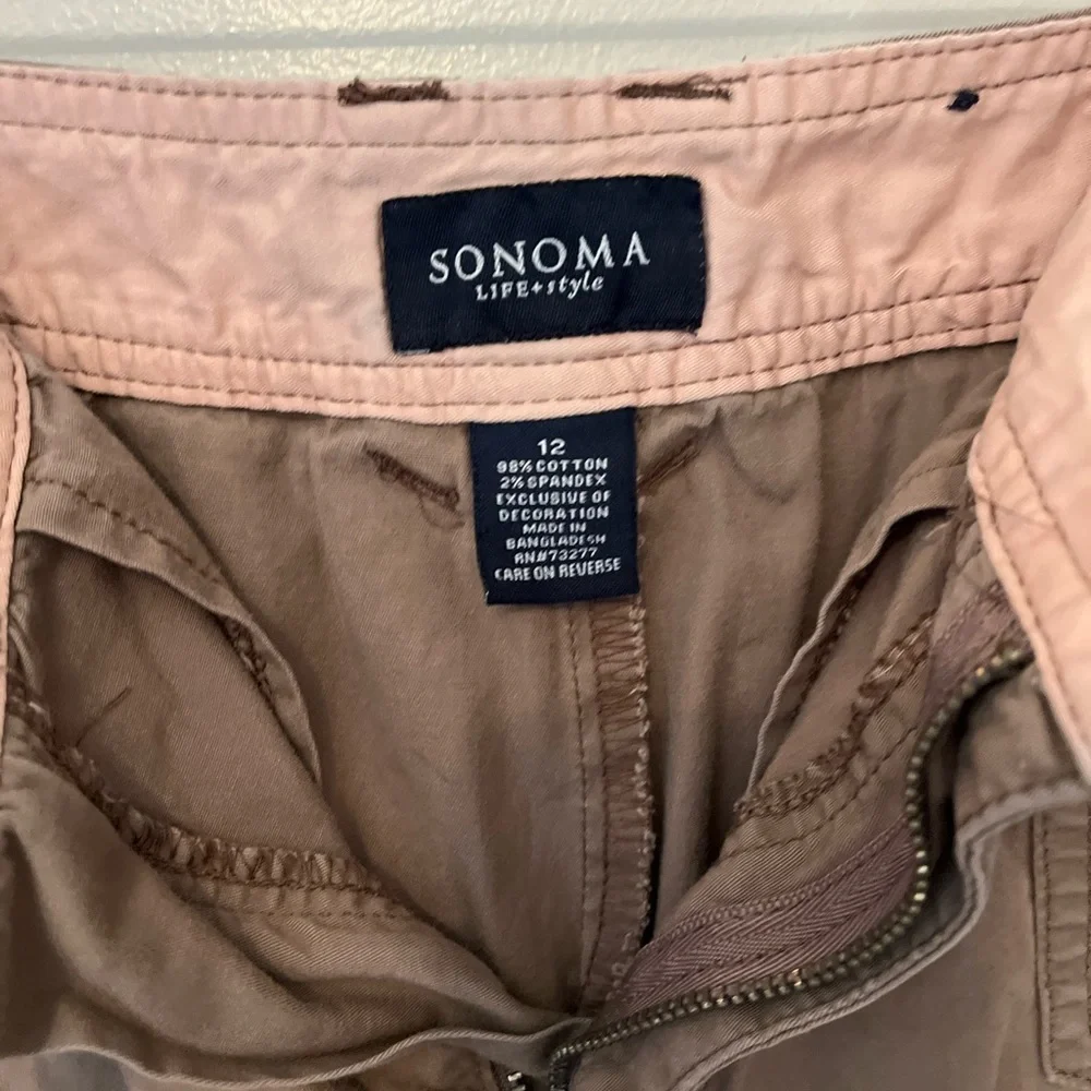 πΈ Sonoma Lifestyle Khaki Skort β Size 12 πΈ - Picture 5 of 8